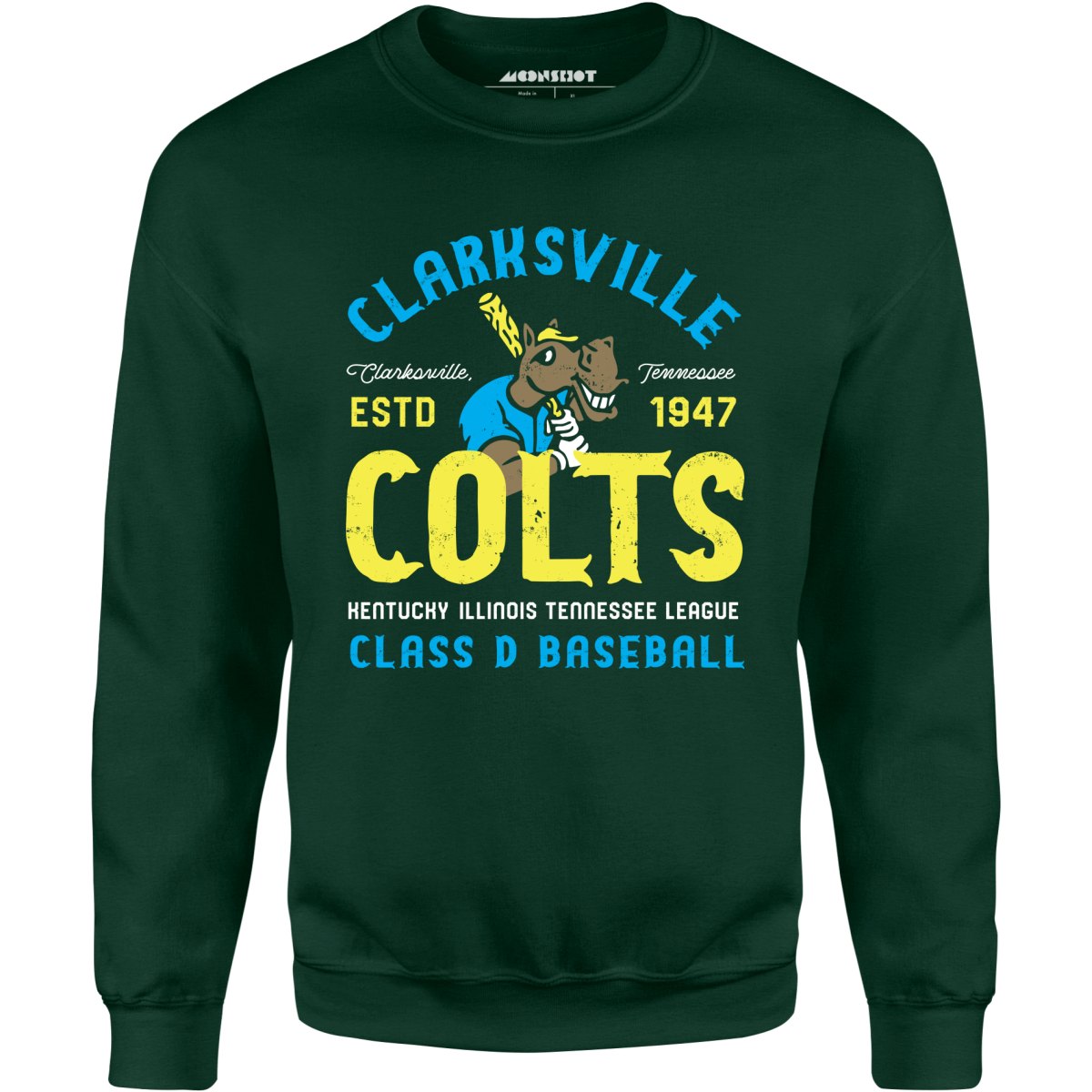 Clarksville Colts - Tennessee - Vintage Defunct Baseball Teams - Unisex Sweatshirt