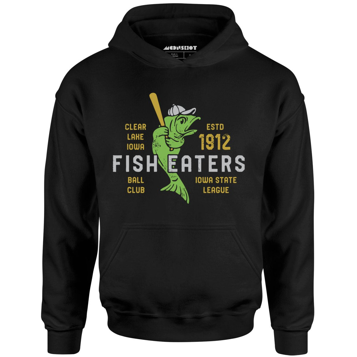 Clear Lake Fish Eaters - Iowa - Vintage Defunct Baseball Teams - Unisex Hoodie