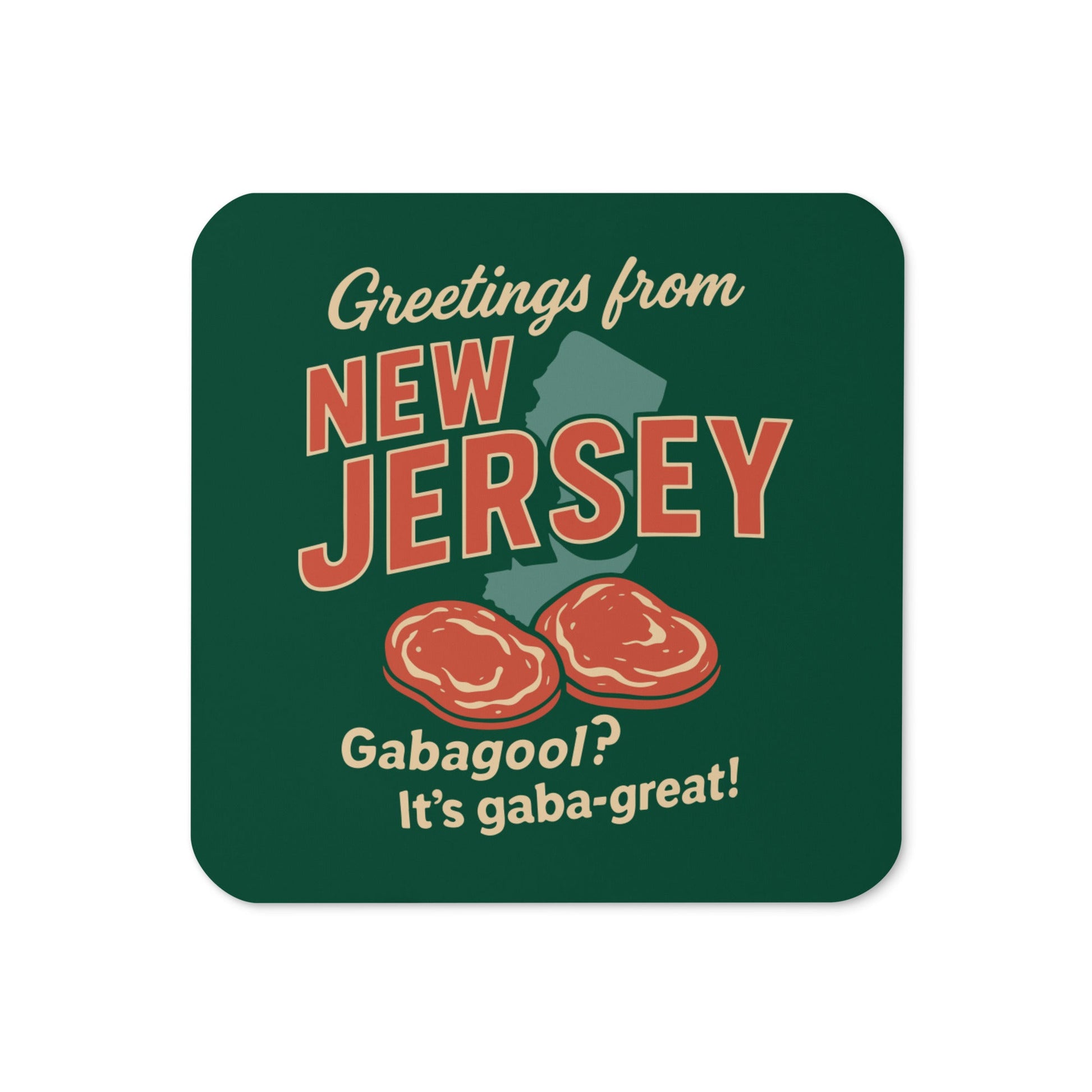 Greetings From New Jersey Coaster