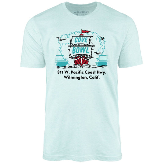 Cove Bowl - Wilmington, CA - Vintage Bowling Alley - Unisex T-Shirt