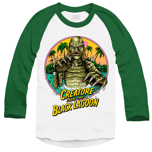 CREATURE FROM THE BLACK LAGOON: BEACHSIDE CREEPINâ€™ - BASEBALL SHIRT