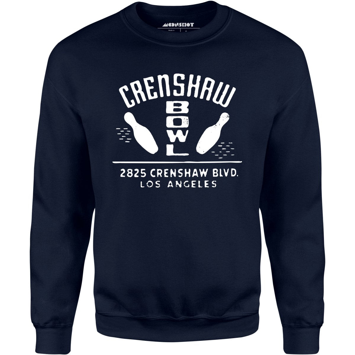 Crenshaw Bowl - Los Angeles, CA - Vintage Bowling Alley - Unisex Sweatshirt