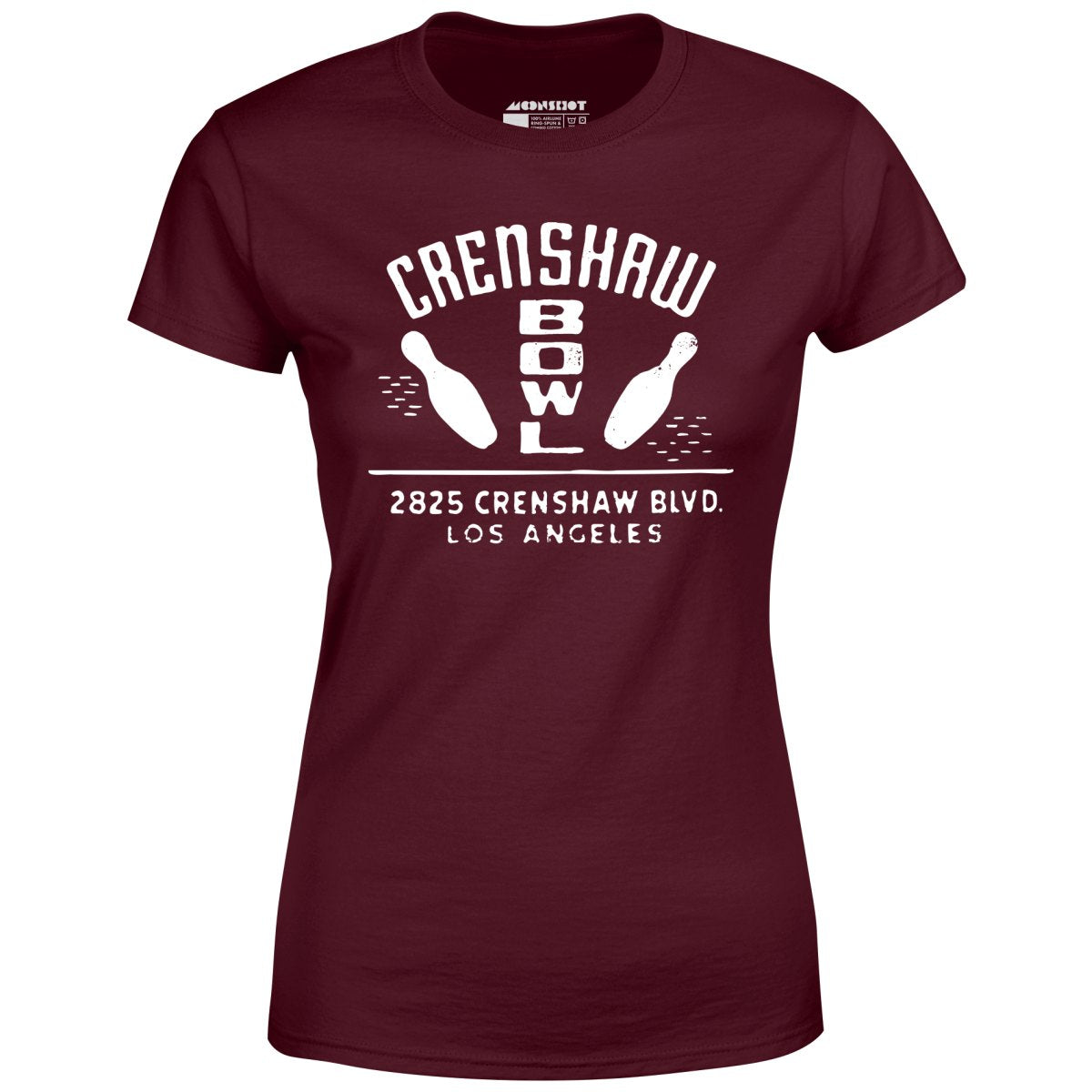 Crenshaw Bowl - Los Angeles, CA - Vintage Bowling Alley - Women's T-Shirt