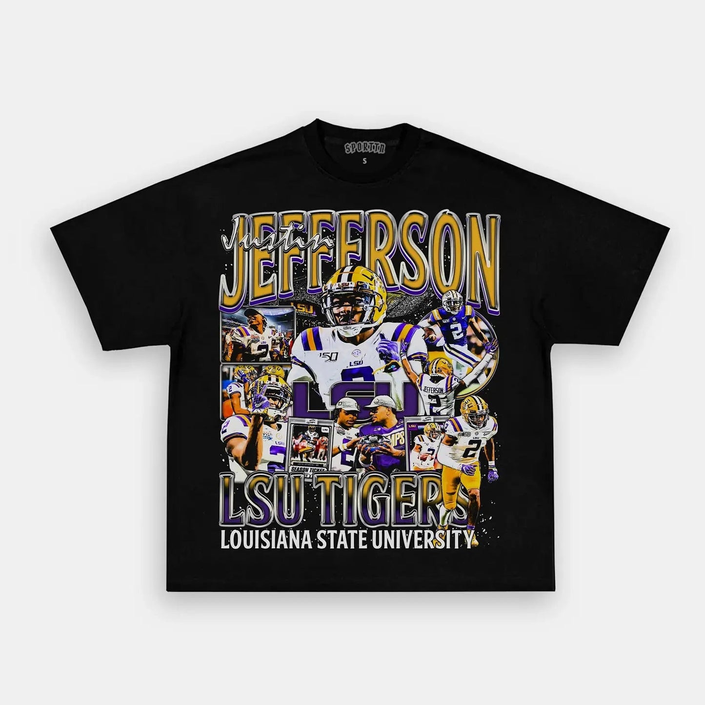 JUSTIN JEFFERSON - LSU TEE - clothing by TeeHivey.com (Image 1)