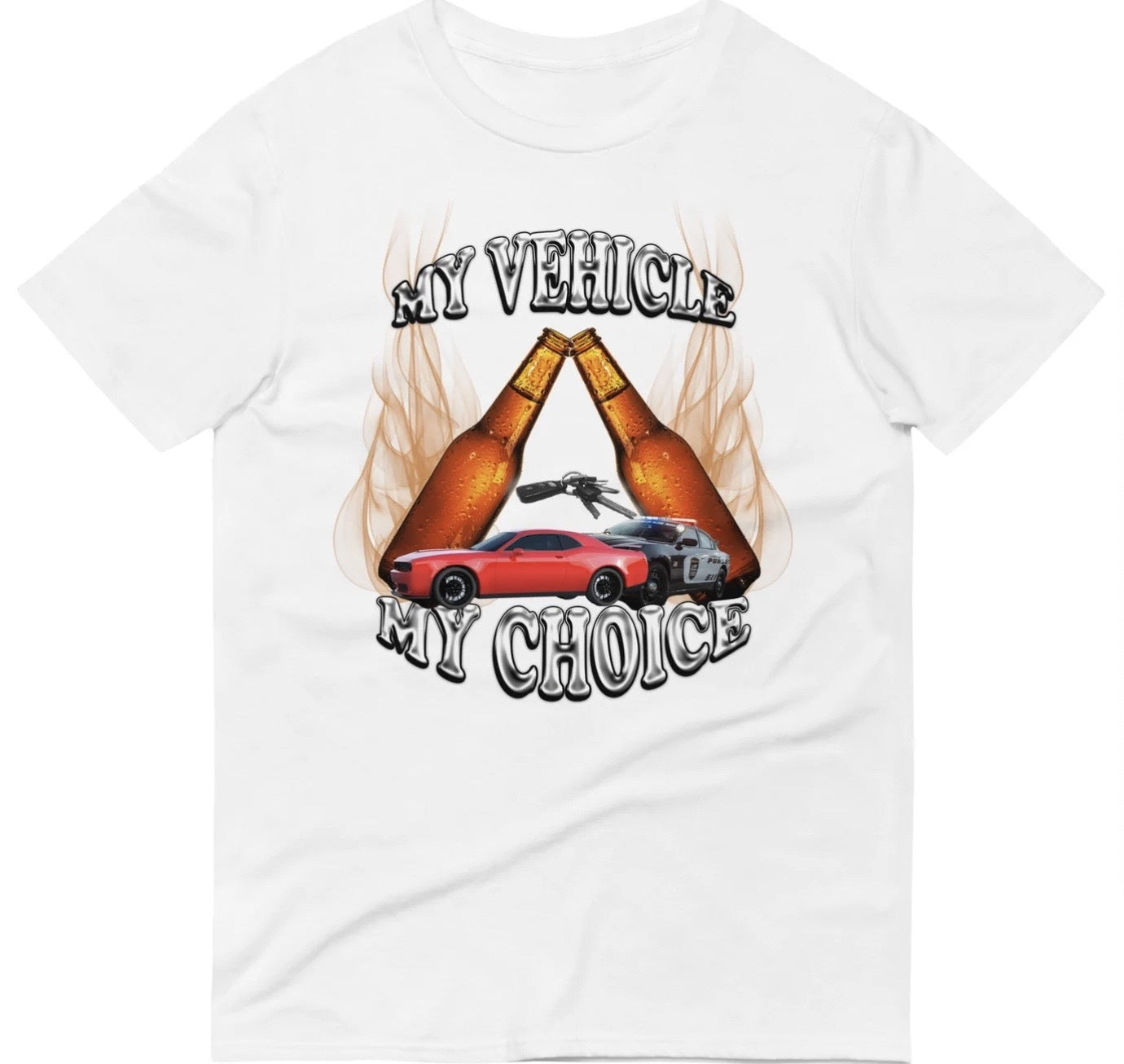 My Vehicle My Choice Tee - clothing by TeeHivey.com (Image 1)