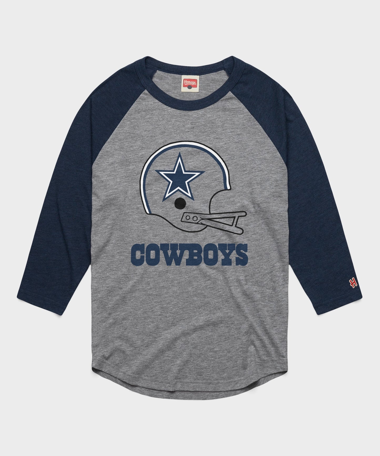 Dallas Cowboys Big Helmet Raglan