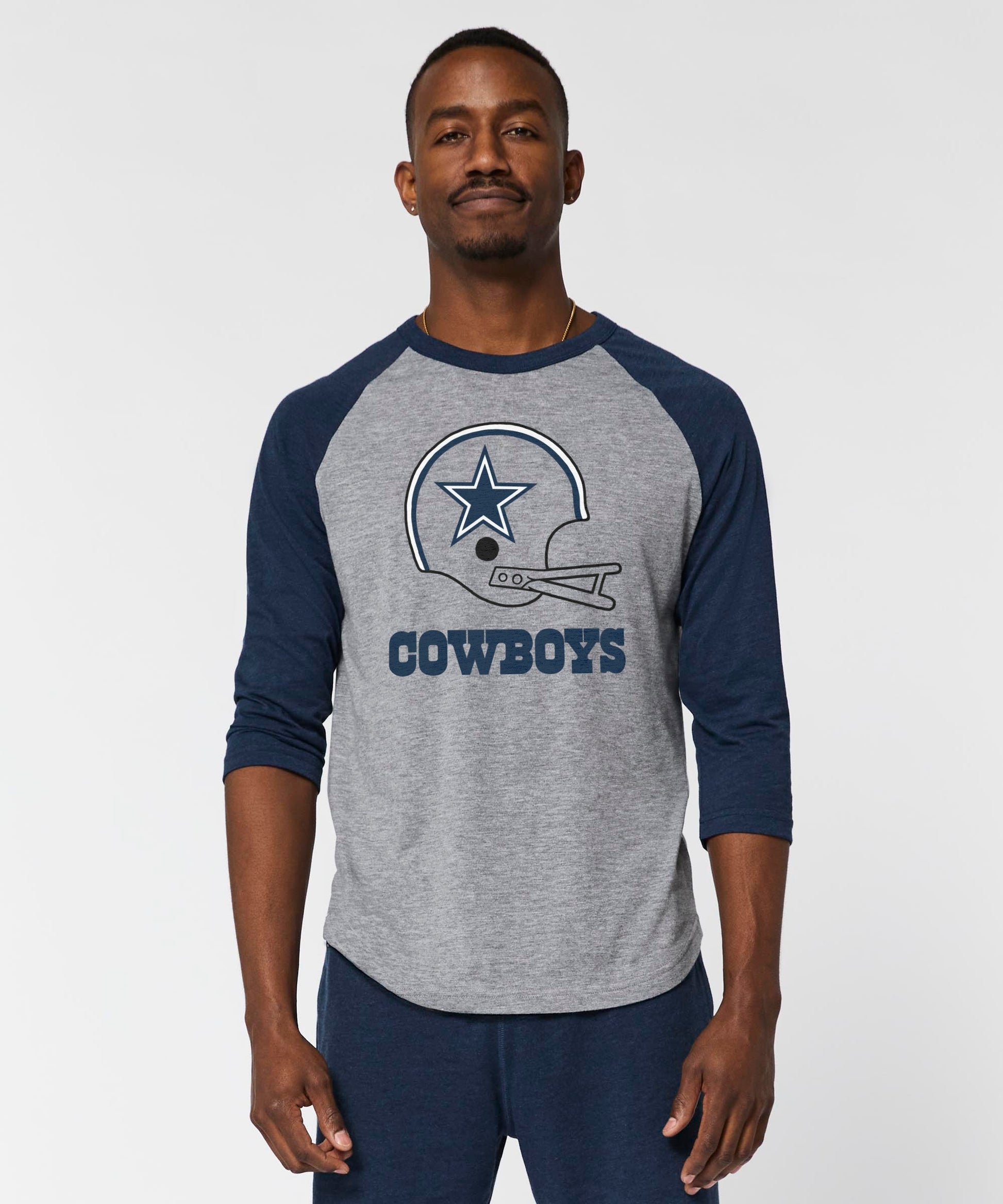 Dallas Cowboys Big Helmet Raglan