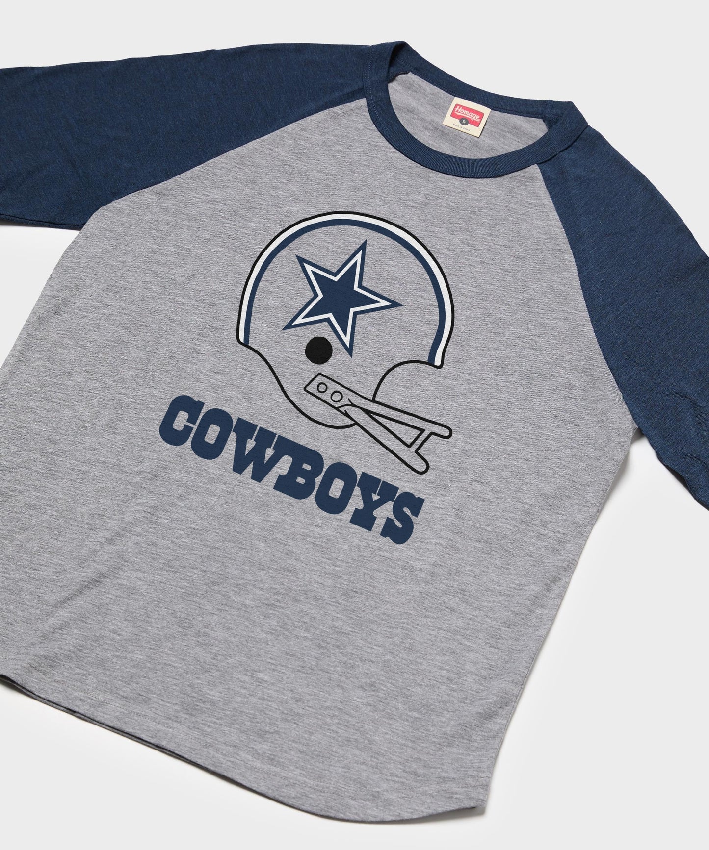 Dallas Cowboys Big Helmet Raglan