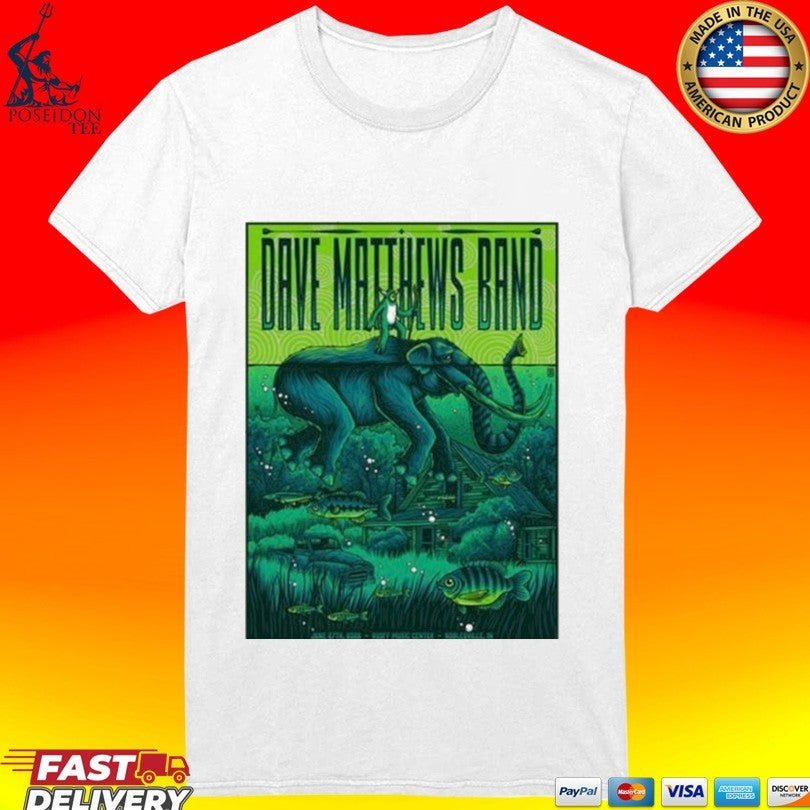Dave Matthews Band In Noblesville In On June 27 2026 Tour T-shirt