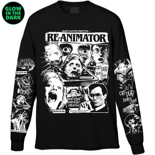 RE-ANIMATOR: DEATH DEFEATED - LONG SLEEVE SHIRT (GLOW IN THE DARK)