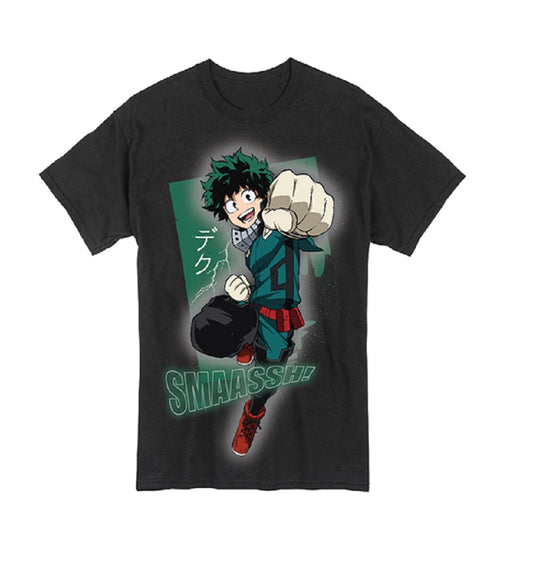 My Hero Academia Deku Smaassh Anime Adult T-Shirt - clothing by TeeHivey.com