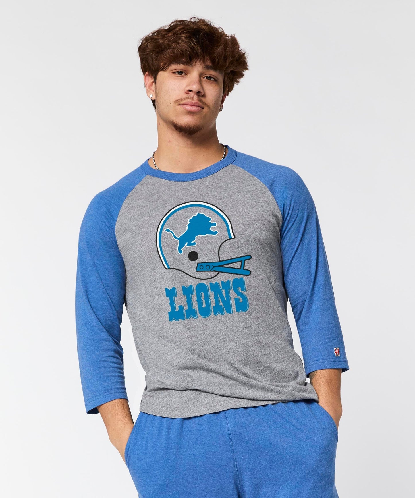 Detroit Lions Big Helmet Raglan
