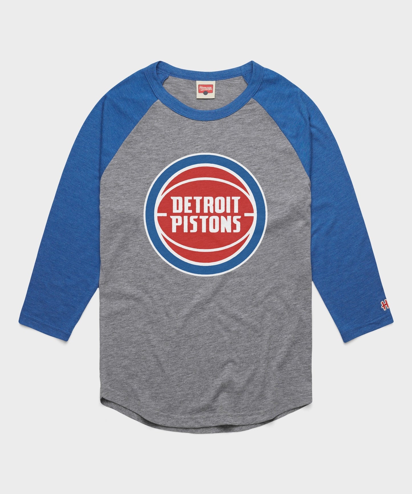 Detroit Pistons Logo Raglan