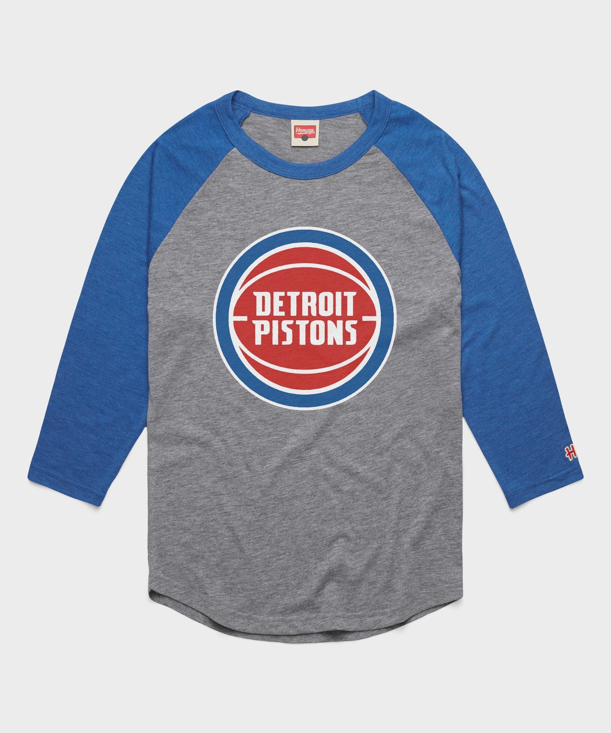Detroit Pistons Logo Raglan