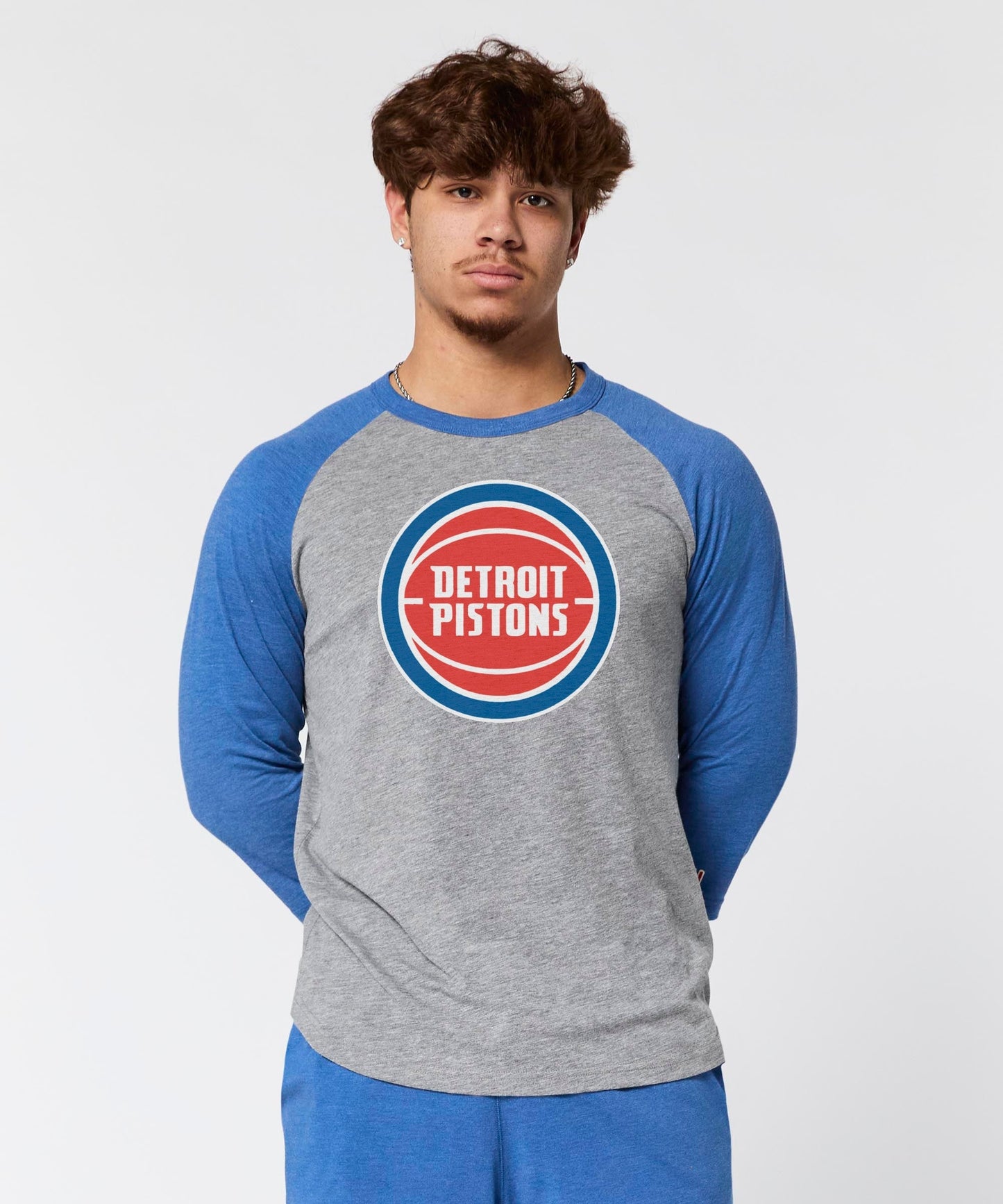 Detroit Pistons Logo Raglan