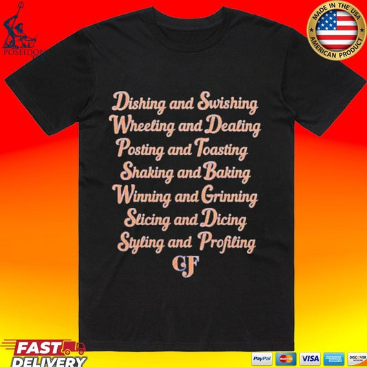 Dishing And Swishing Knicks Clyde Frazier Famous Sayings T-shirt