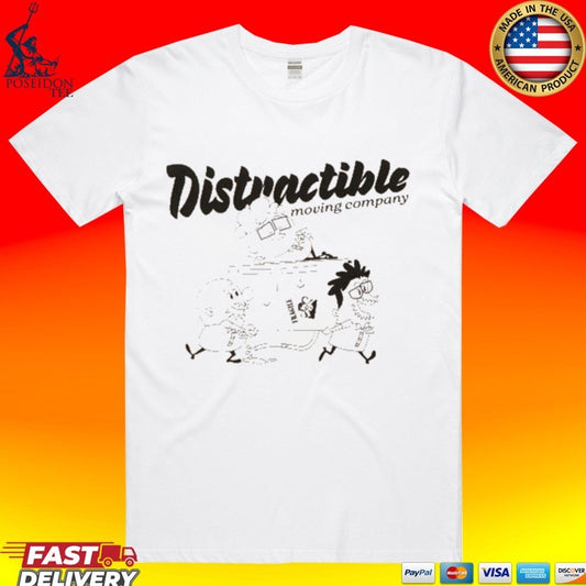 Distractible Moving Company Ringer T-shirt