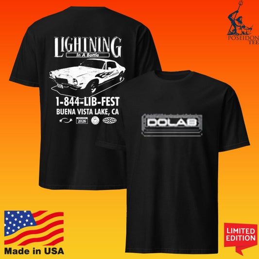 Do Lab Lightning In A Bottle 1-844-lib-fest Buena Vista Lake, Ca 2026 T-shirt