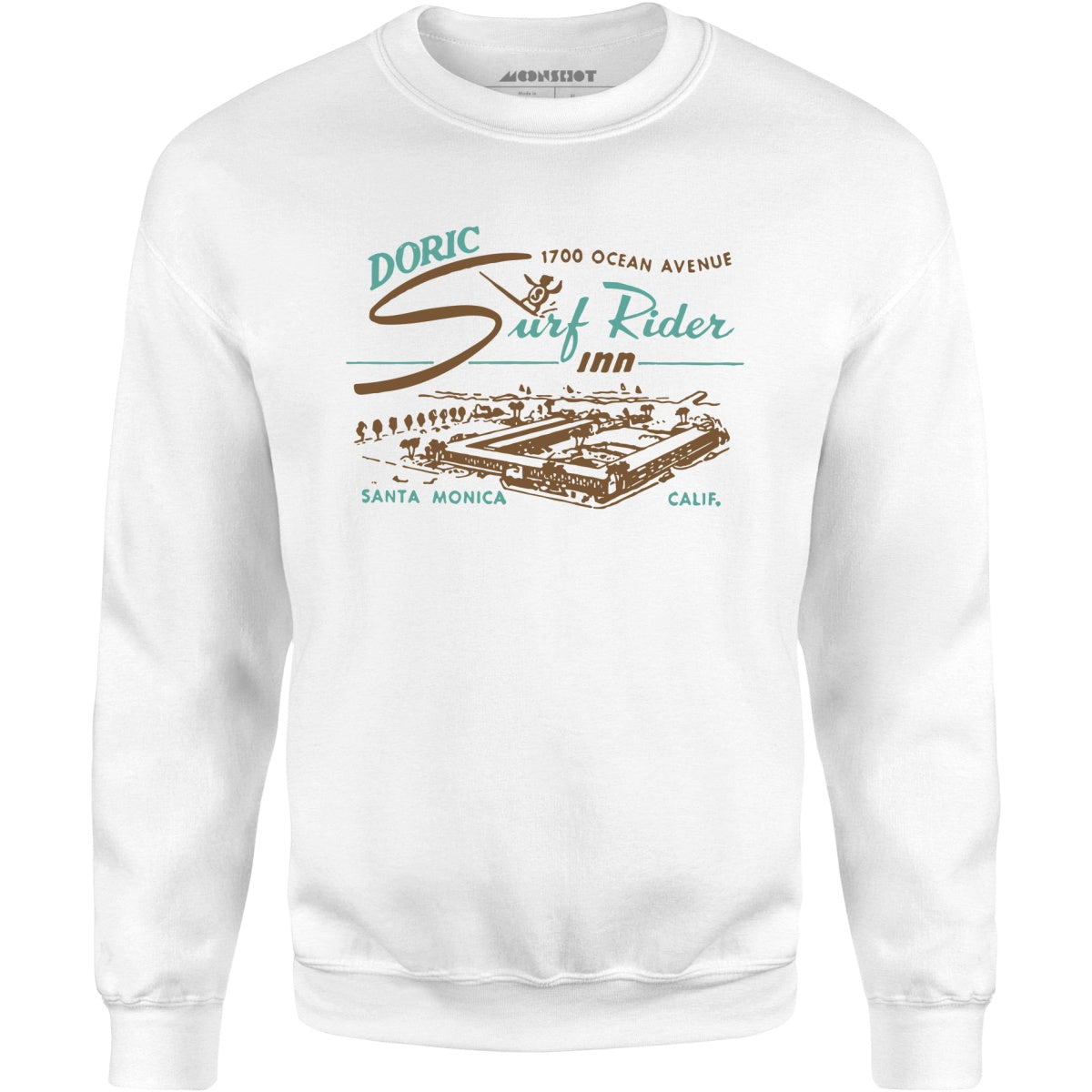Doric Surf Rider Inn - Santa Monica, CA - Vintage Hotel - Unisex Sweatshirt