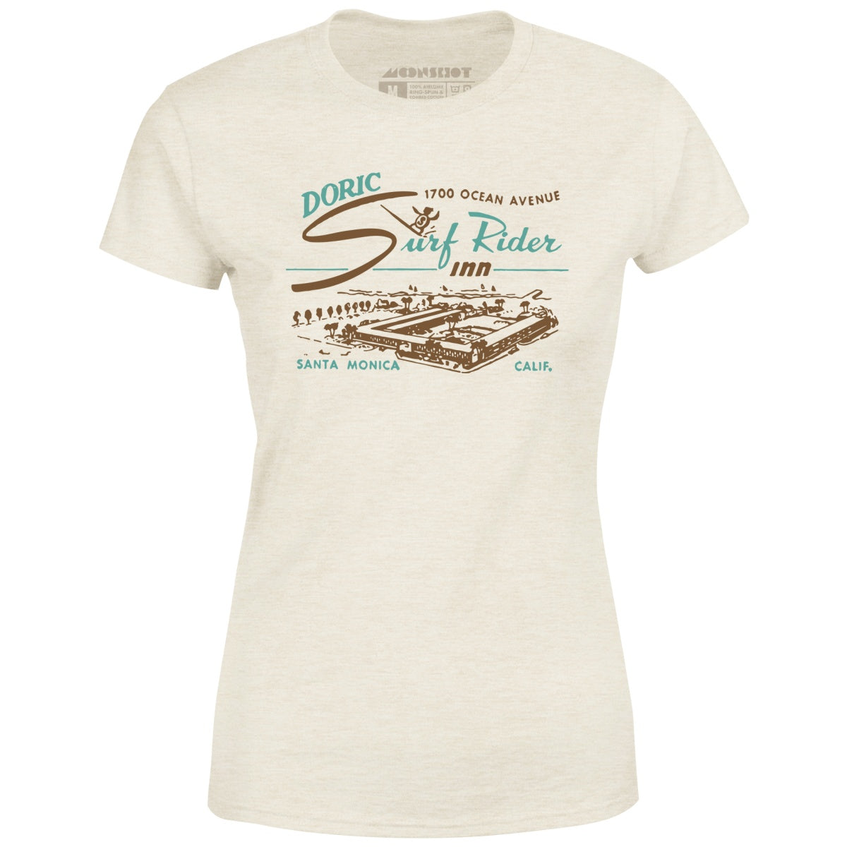 Doric Surf Rider Inn - Santa Monica, CA - Vintage Hotel - Women's T-Shirt