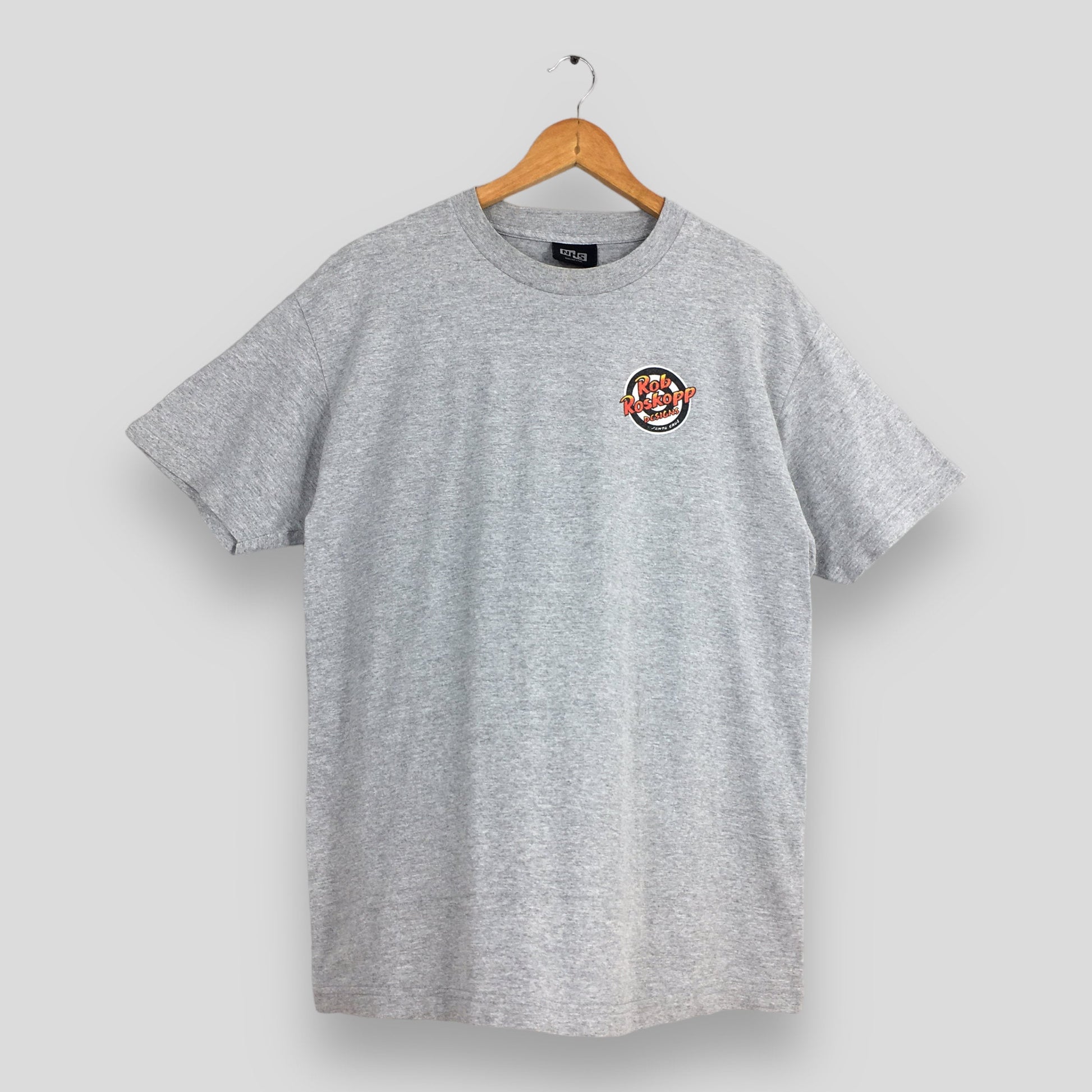 Vintage 90'S Rob Roskopp Pushead Gray Medium Rob Roskopp Skateboard Printed Nhs Streetwear Thrasher Skater Tee Size (3)