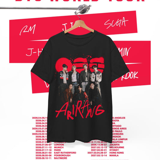 Bangtan Members Arirang Magazine Heavy Tee Bangtan Kpop Concert World Tour Merch 2026 (1)