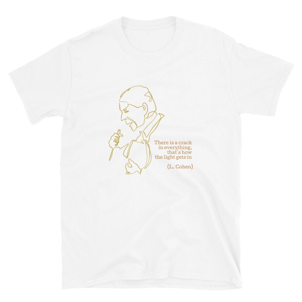 Leonard Cohen Line Drawing Crack Unisex T-shirt, Sweatshirt, Hoodie (4)