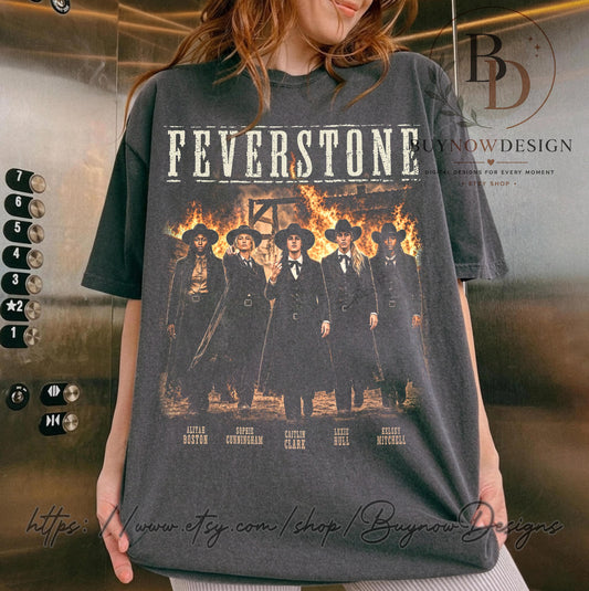 Comfort Colors Feverstone Vintage Caitlin Clark Sophie Cunningham Indiana Basketball 90s Bootleg Retro (1)