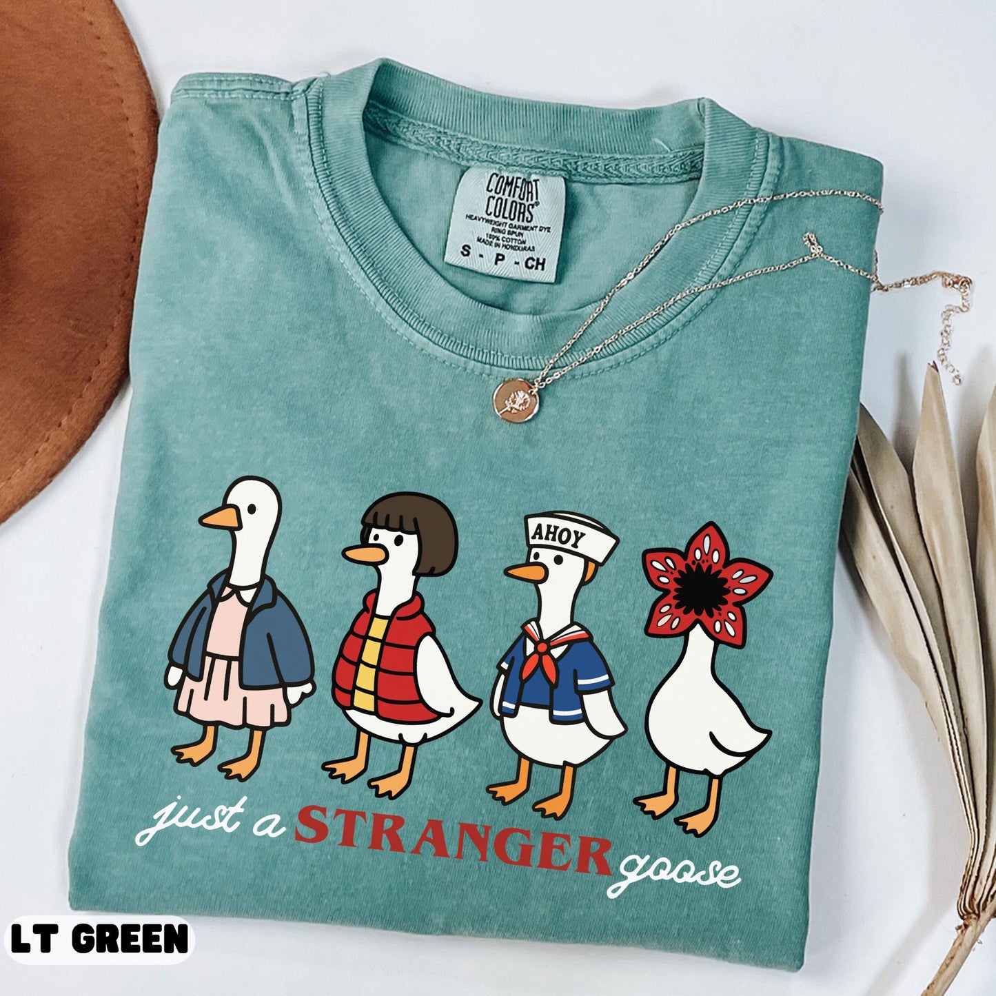 Comfort Colors Stranger Goose Goose Parody Tv Series Tee Sci-Fi Fan Tee Friends (4)