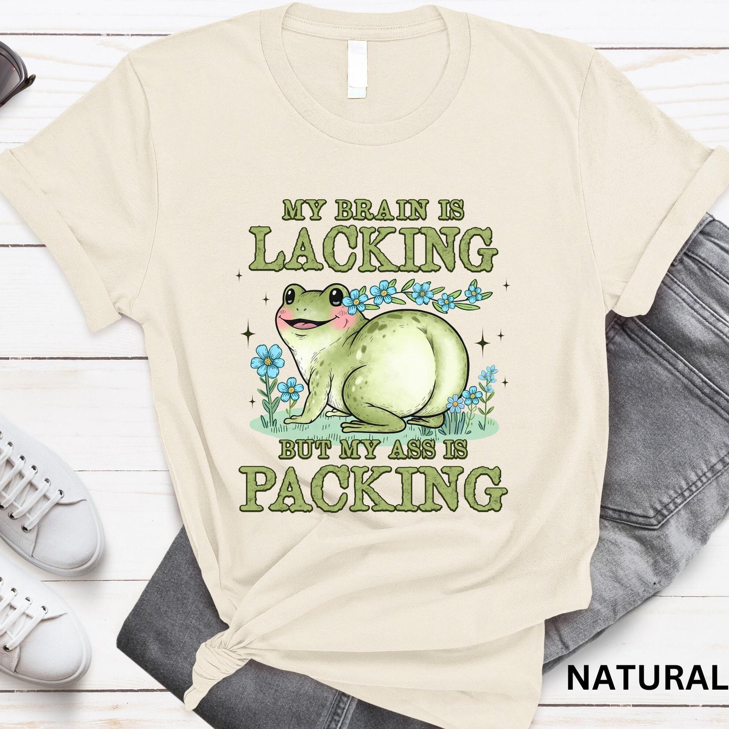 Brain Lacking Ass Packing Frog Meme Big Butt Humor Raunchy Inappropriate (4)