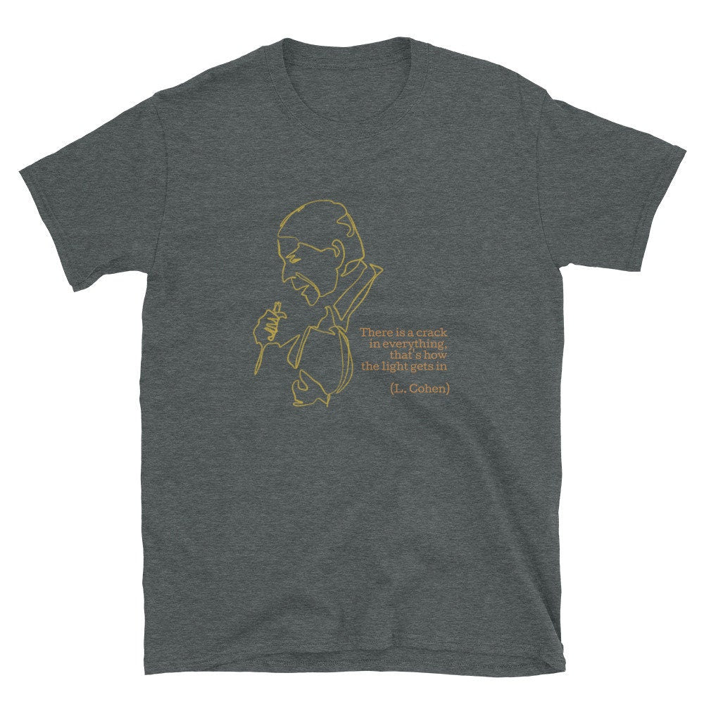 Leonard Cohen Line Drawing Crack Unisex T-shirt, Sweatshirt, Hoodie (3)