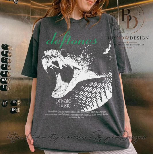 Deftones Snake Comfort Colors Vintage Band Unisex T-shirt, Sweatshirt, Hoodie (1)