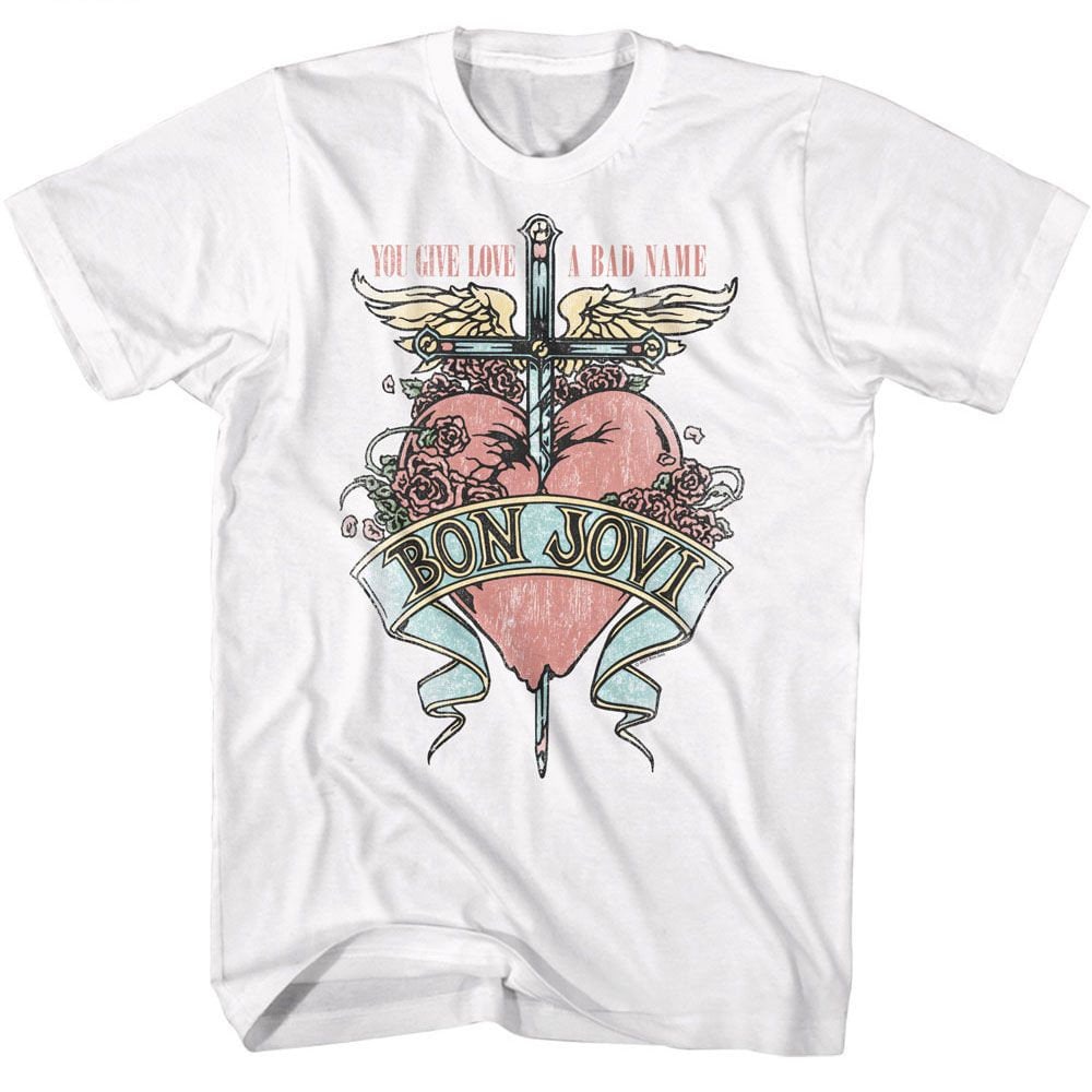 Bon Jovi Love Bad Name White Unisex T-shirt, Sweatshirt, Hoodie (1)