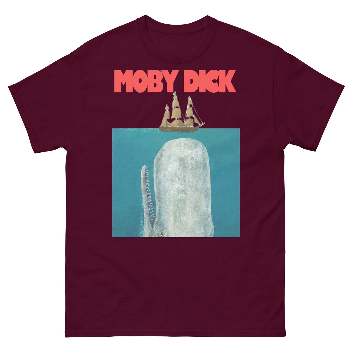 Moby Dick Vintage Literary Whale Retro Book Lover Novel Readers Ocean Fans (2)