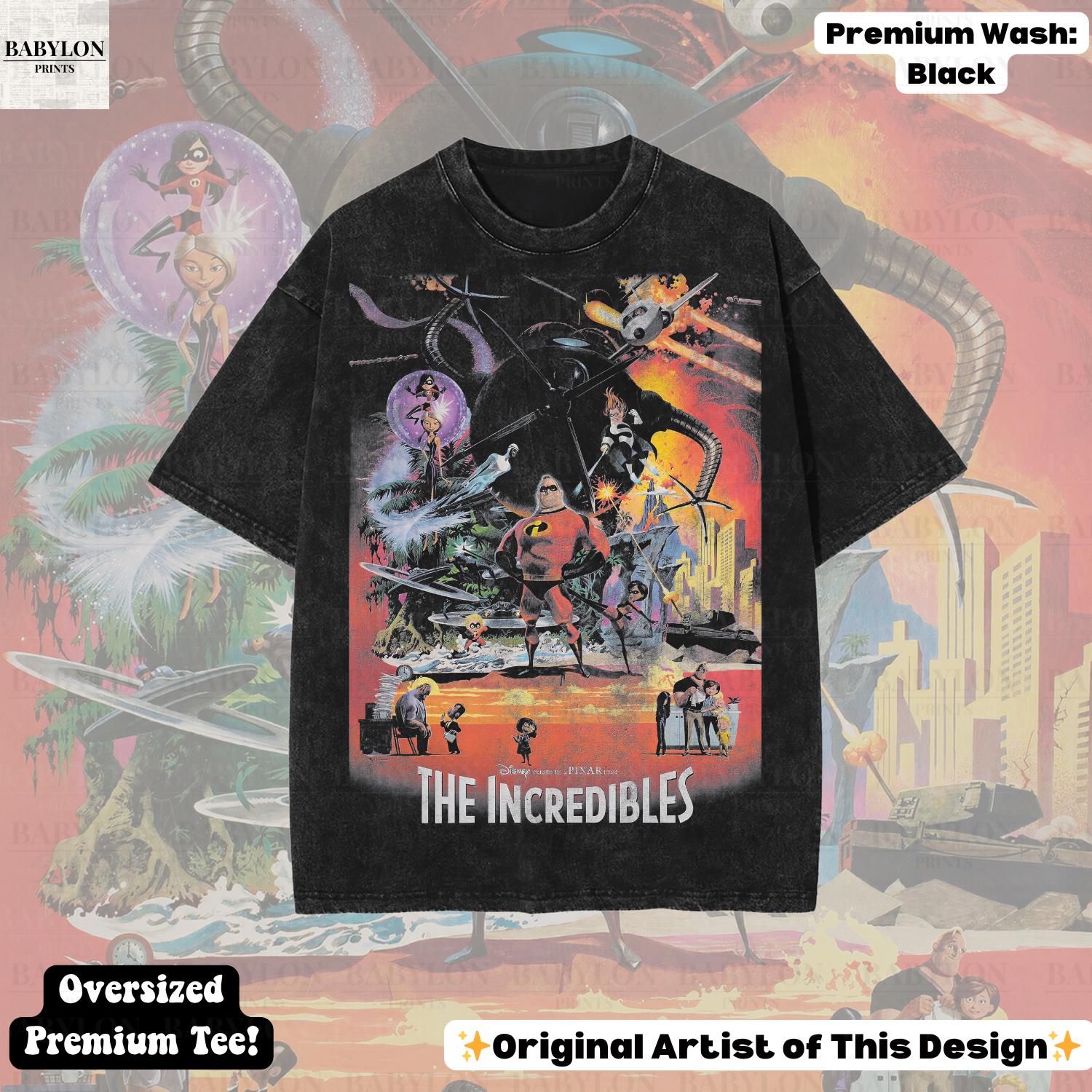 Oversized Incredibles Disney Family Mr Elastigirl Violet Dash Tee Disneyworld Jack Jack Tee (2)