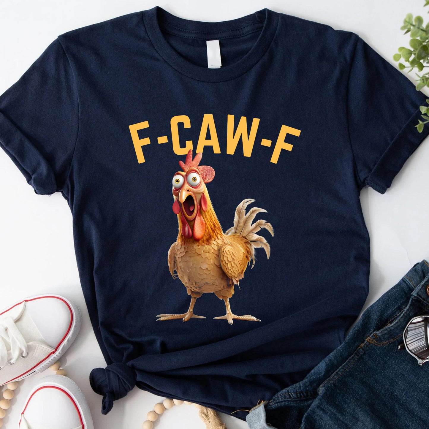 F-Caw-F Chicken Rooster Humor Unisex T-shirt, Sweatshirt, Hoodie (3)