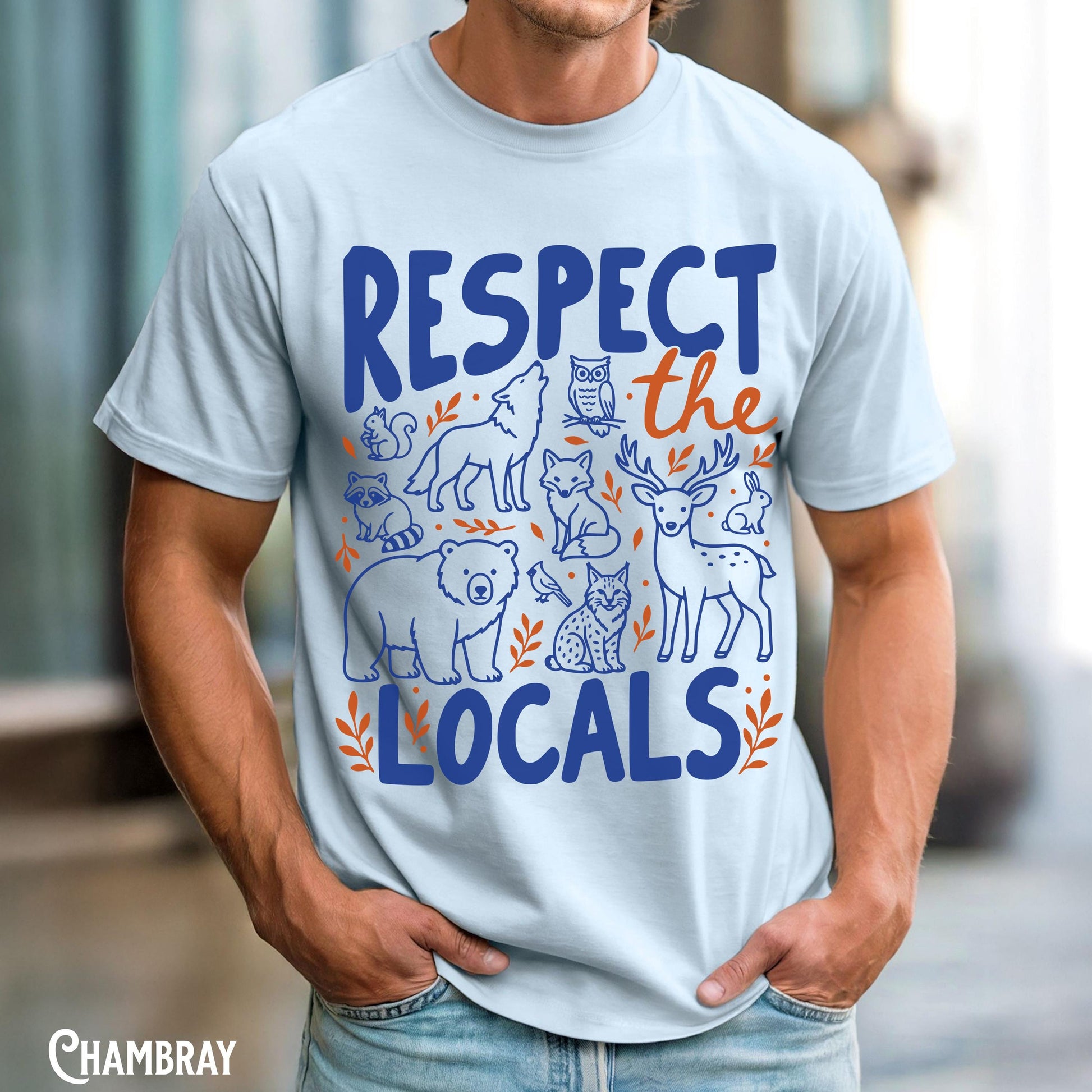 Comfort Colors National Park Respect Locals Tee Camping Granola Girl Nature Lover Park Ranger Woodland Animals (3)