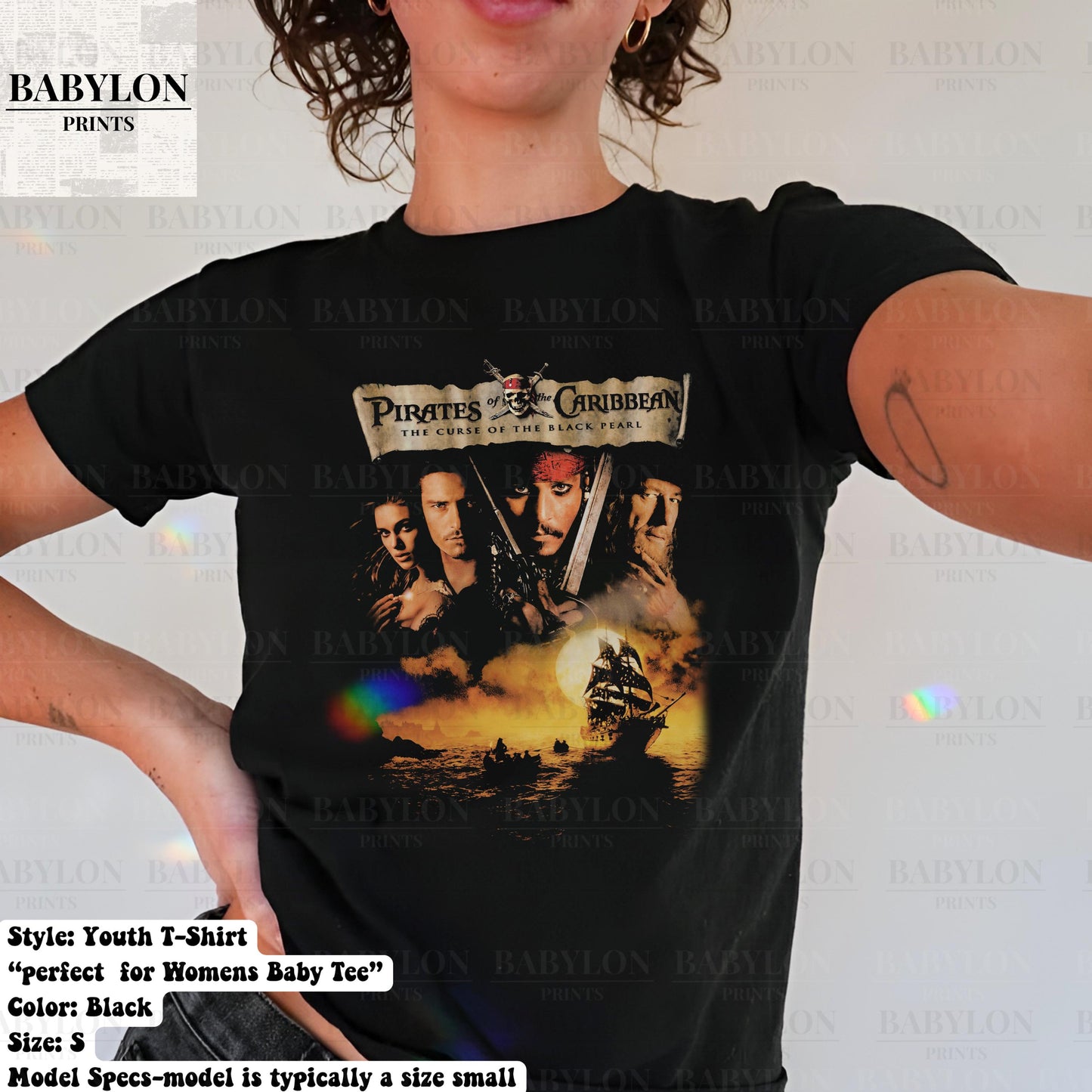 Vintage Pirates Caribbean Curse Black Pearl Jack Sparrow Disneyland Jack Sparrow Yo Ho Pirates Life (3)