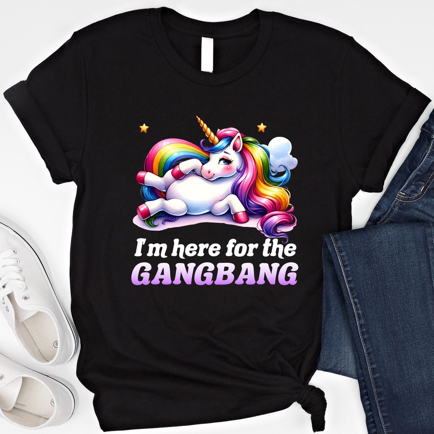 I'M Here Gangb Ng Embarrassing Dirty Humor Raunchy Inappropriate Offensive Unicorn Meme (1)