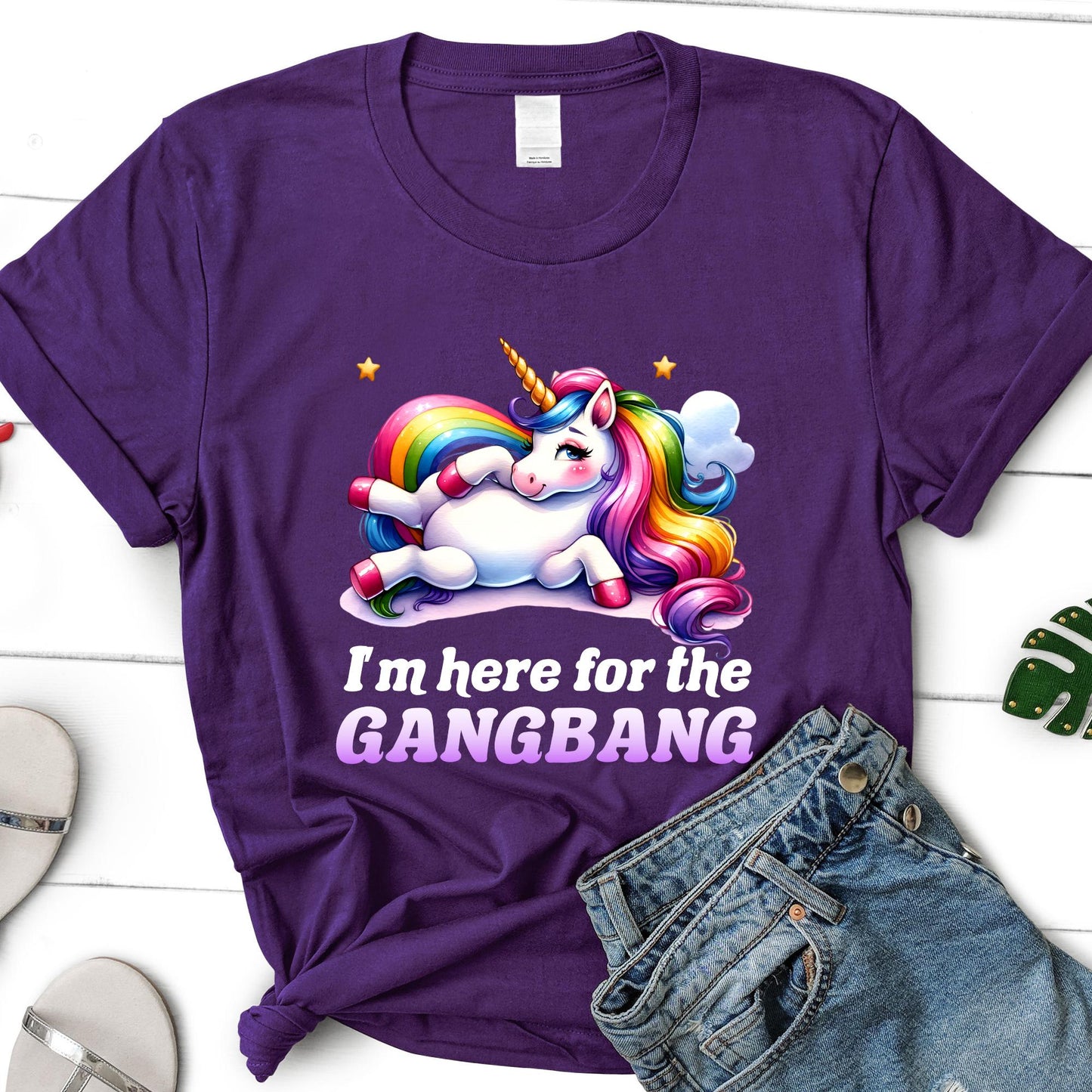 I'M Here Gangb Ng Embarrassing Dirty Humor Raunchy Inappropriate Offensive Unicorn Meme (4)