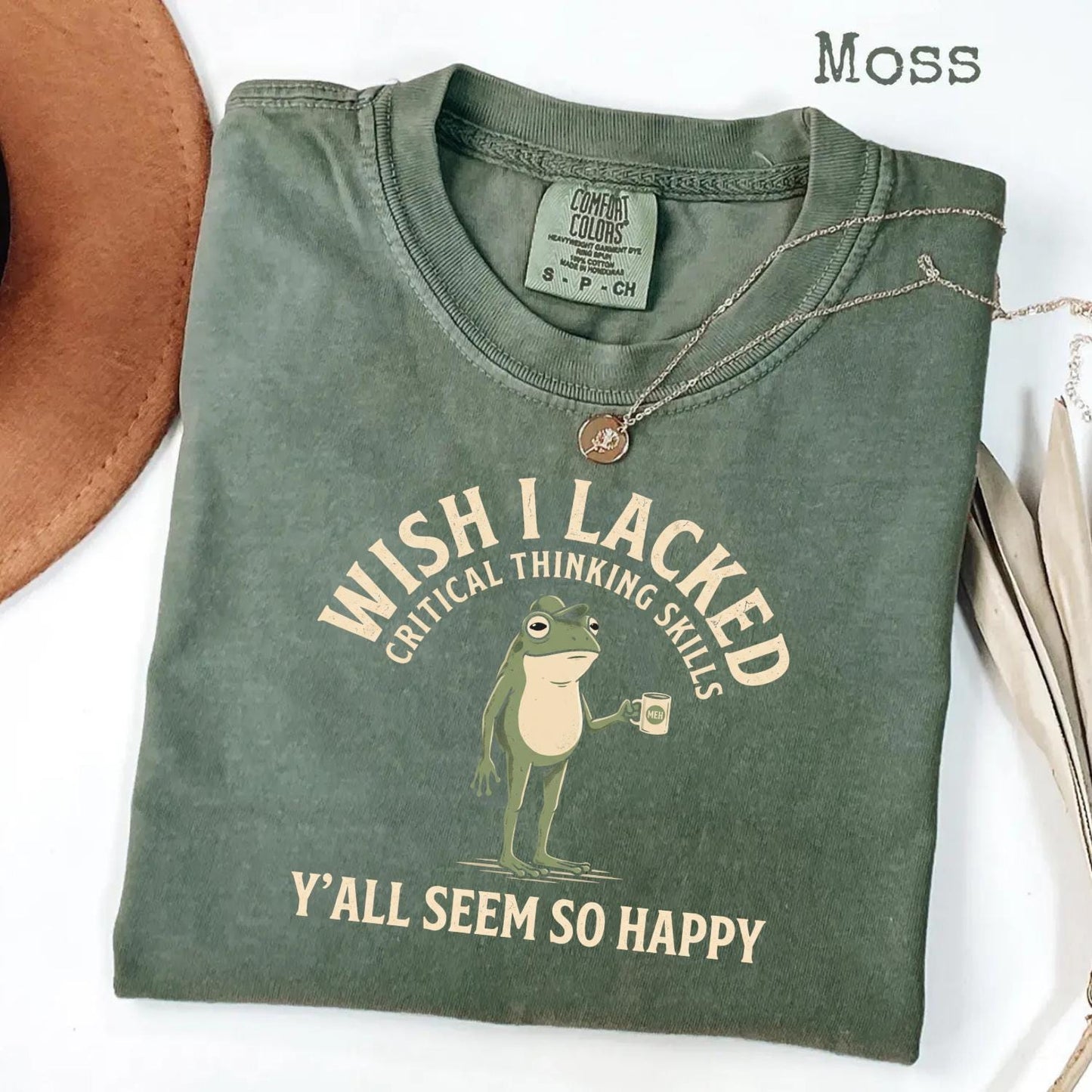 Wish Lacked Critical Thinking Skills Comfort Colors Sarcastic Quote Tee (4)