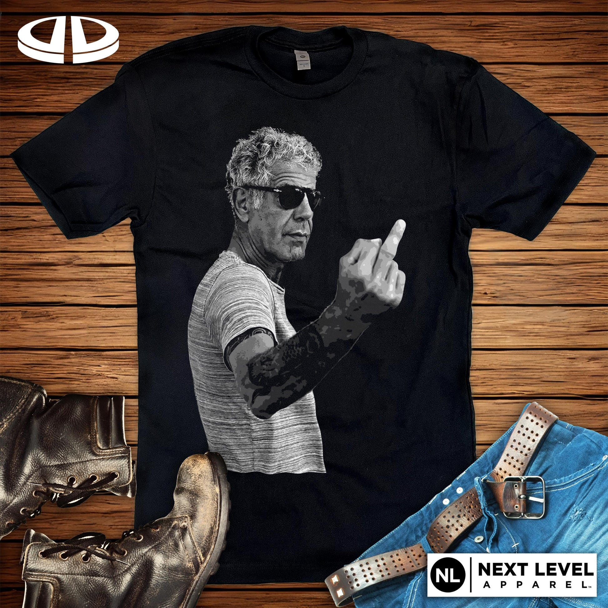 Anthony Bourdain Middle Finger Unisex T-shirt, Sweatshirt, Hoodie (3)