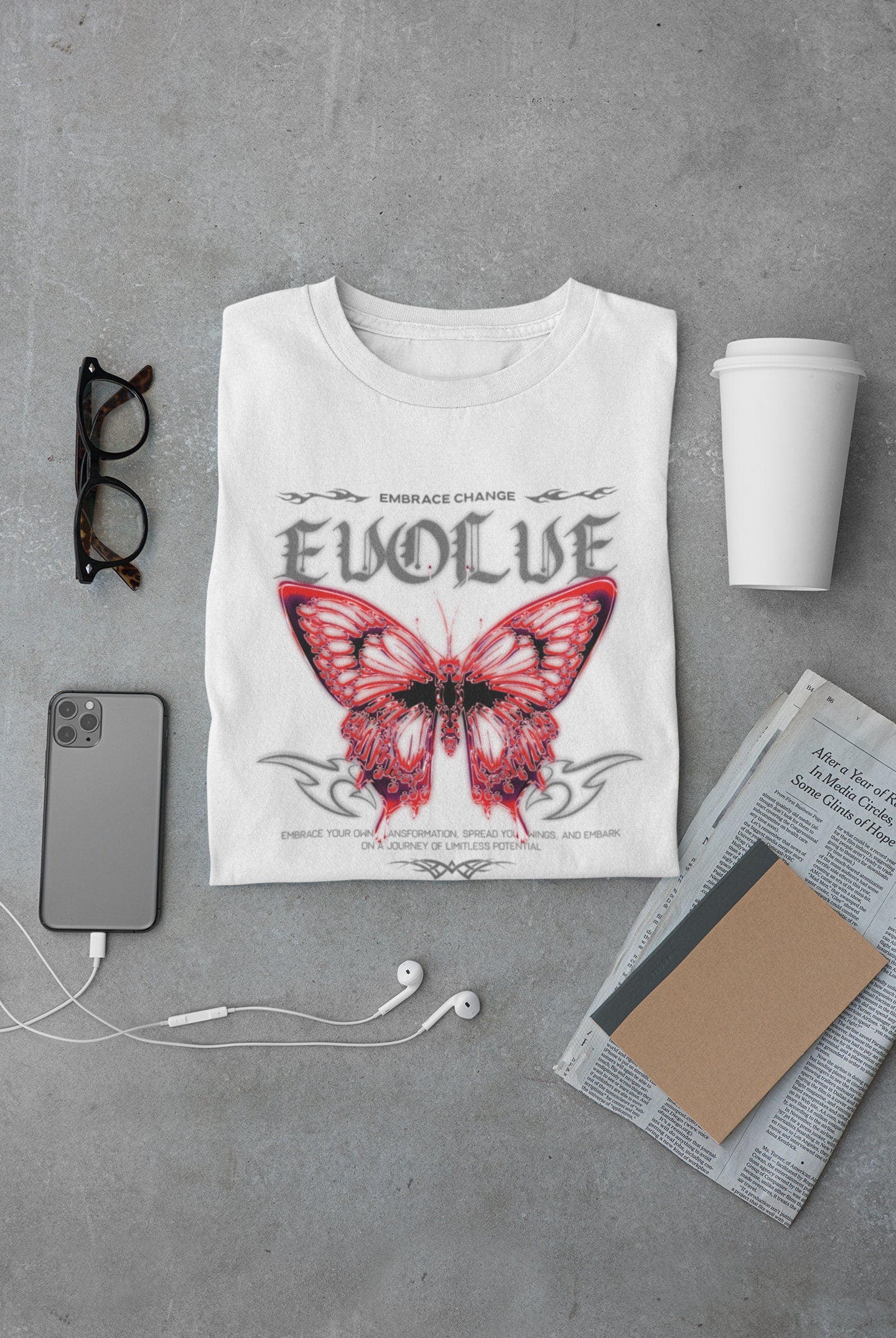 Y2k Butterfly 2000s Nostalgia Unisex T-shirt, Sweatshirt, Hoodie (2)