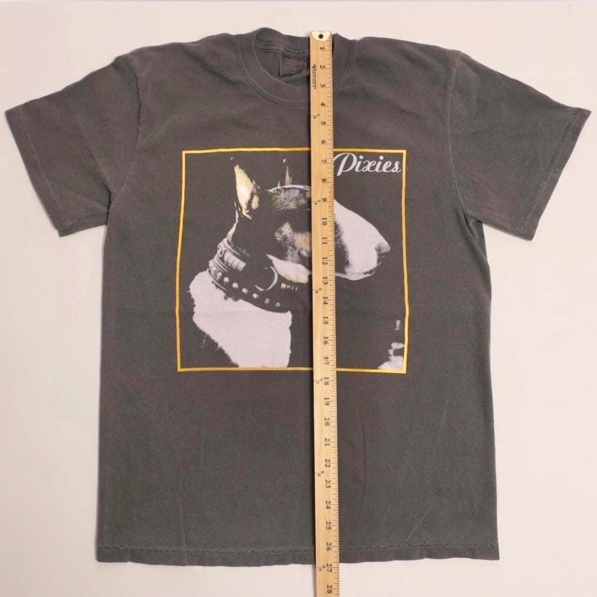 Pixies Here Comes Man Tee Ultra Faded Post Punk Alternative Noise Grunge Band Bull Terrier Dog Album Cover Single Medium (4)