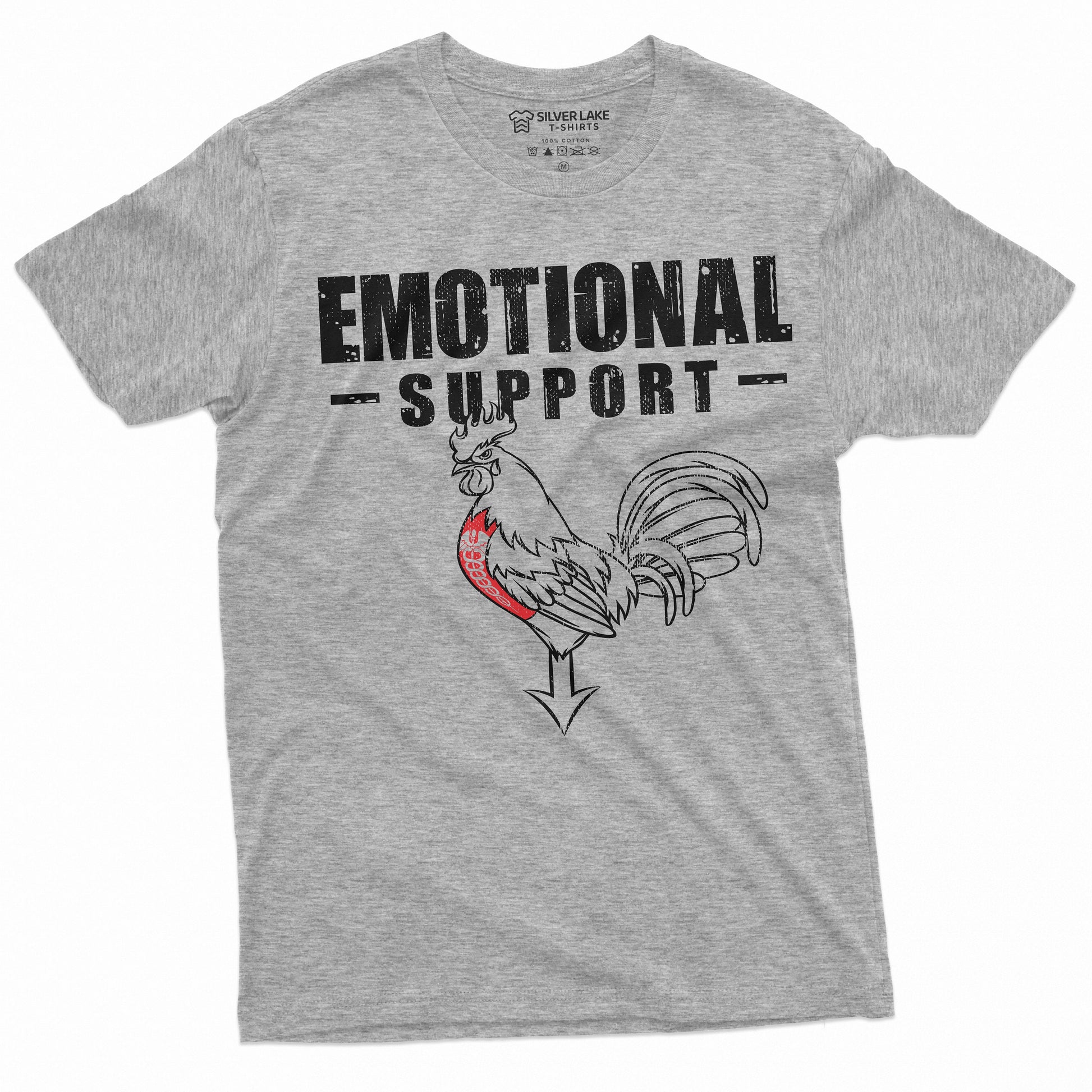 Emotional Support Rooster Cock Offensive Humor Tee Unisex T-shirt, Sweatshirt, Hoodie (2)