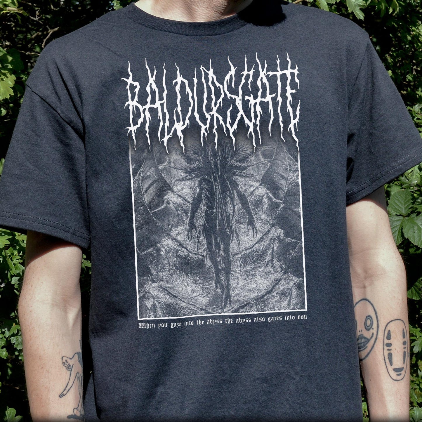 Baldurs Gate Black Metal Mindflayer Illithid Game Tee Unisex T-shirt, Sweatshirt, Hoodie (3)