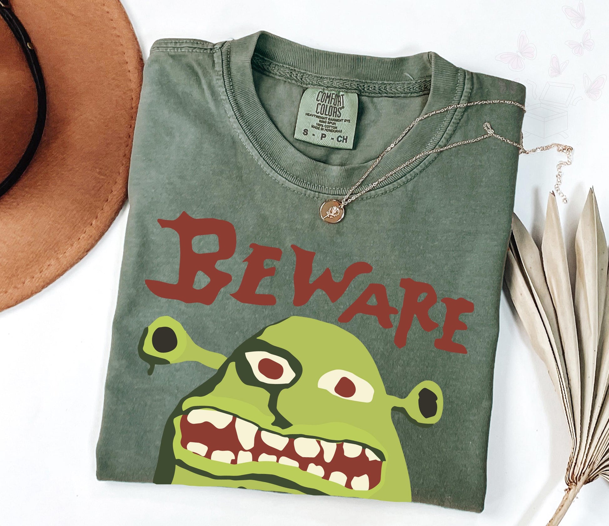 Comfort Colors Beware Ogre Shrek Shrek Tee Shrek Face Meme Shrek Fiona Shrek Shrek (2)