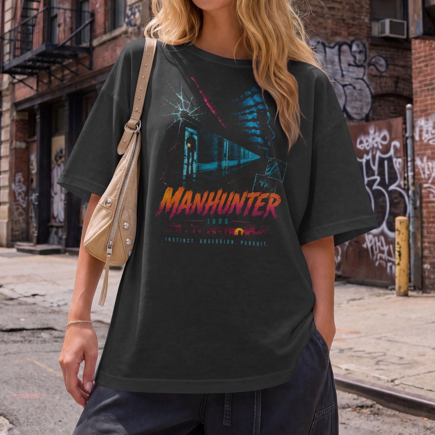 Manhunter Inspired Acid Wash 80s Crime Thriller Movie Tee Michael Mann Cult Film (4)