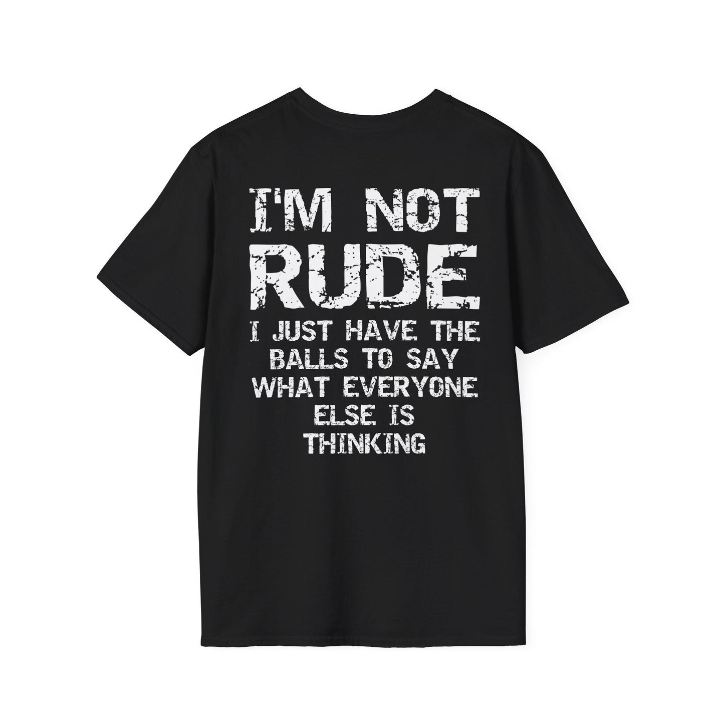 I'M Rude Balls Say Sarcasm Back Unisex T-shirt, Sweatshirt, Hoodie (4)