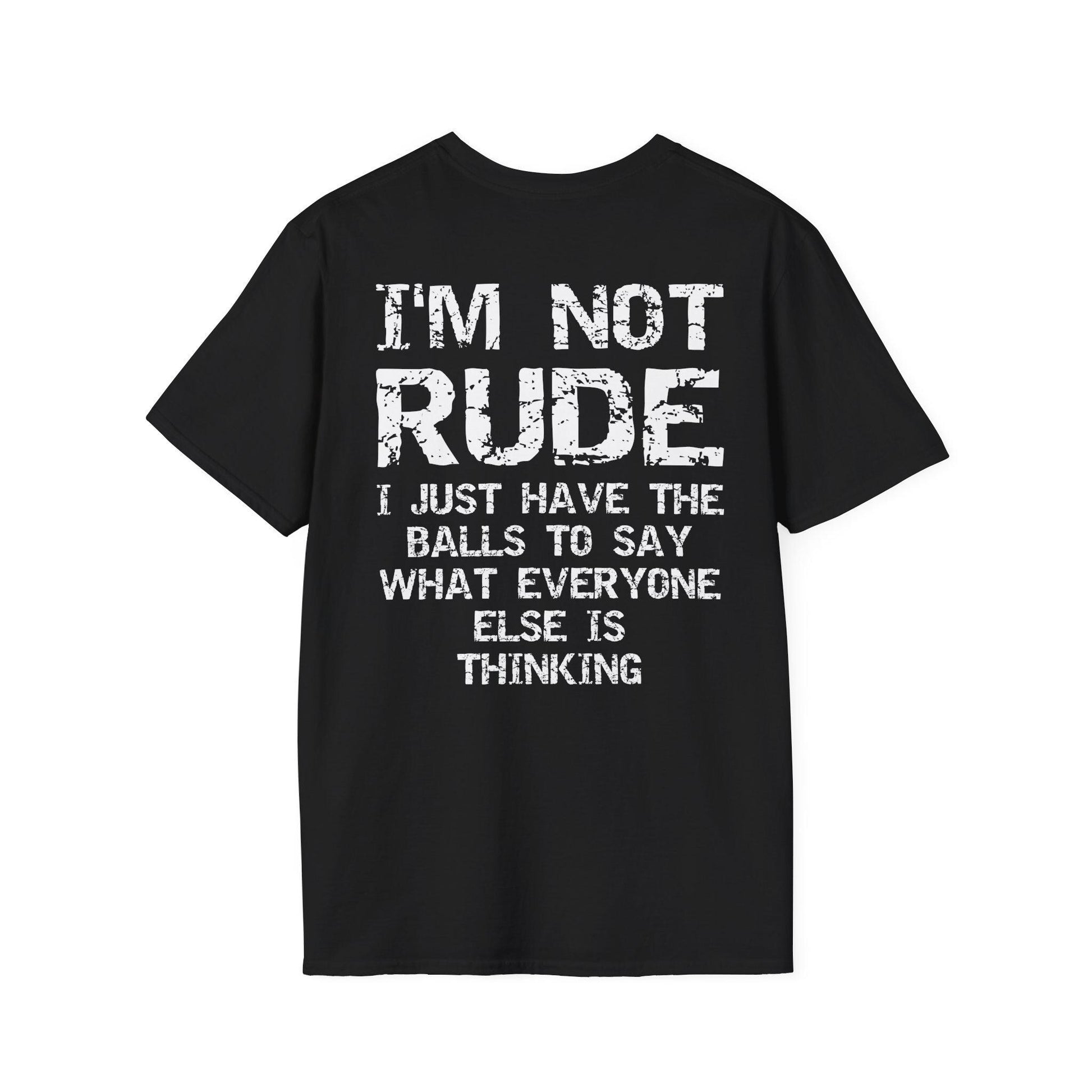 I'M Rude Balls Say Sarcasm Back Unisex T-shirt, Sweatshirt, Hoodie (4)